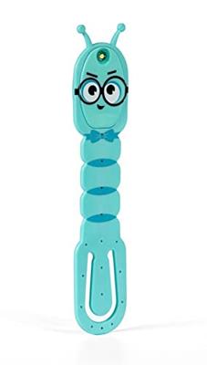 Mondikaarten Flexilight leeslamp bookworm aqua