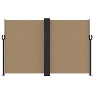 Windscherm uittrekbaar 160x1200 cm taupe