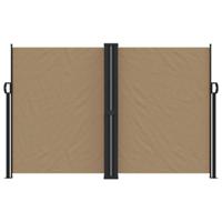 Windscherm uittrekbaar 160x1200 cm taupe - thumbnail