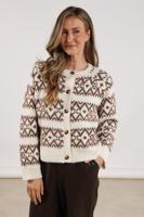 Nukus Talya Cardigan Nkf05001 Vest 17 Off White - thumbnail
