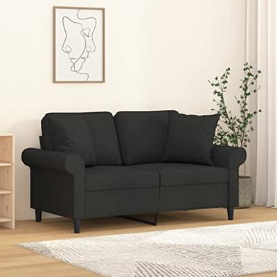VidaXL Sierkussens 2 st 40x40 cm stof zwart VidaXL Sierkussens 2 st 40x40 cm stof zwart