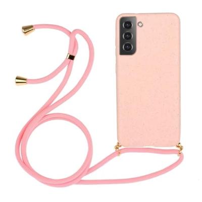 Lunso - Backcover hoes met koord - Samsung Galaxy S22 Plus - Roze Lunso - Backcover hoes met koord - Samsung Galaxy S22 Plus - Roze