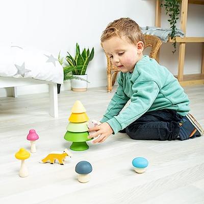 BigJigs Stapelspel - bosvriendjes - vanaf 12mnd