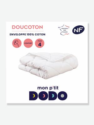 Licht dekbed Doucoton Mon P'tit DODO wit Licht dekbed Doucoton Mon P'tit DODO wit