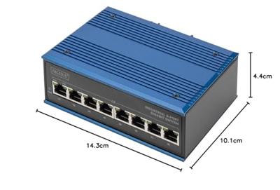 Digitus DN-651121 Industrial Ethernet Switch 10 / 100 / 1000 MBit/s IEEE 802.3af (12.95 W), IEEE 802.3at (25.5 W) Digitus DN-651121 Industrial Ethernet Switch 10 / 100 / 1000 MBit/s IEEE 802.3af (12.95 W), IEEE 802.3at (25.5 W)