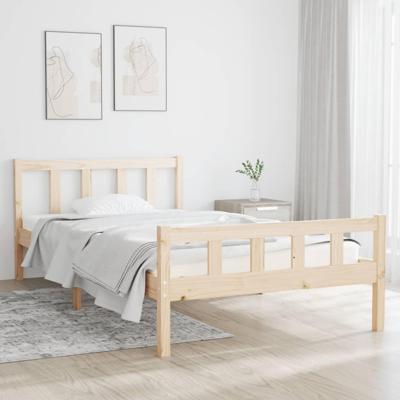 Bedframe massief hout 100x200 cm