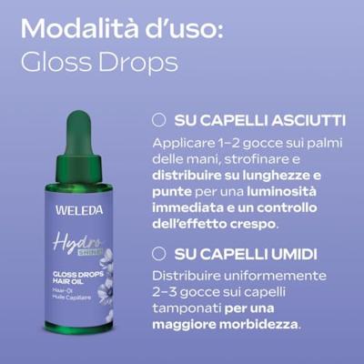 Weleda Hydra shine haarolie bio 30 Milliliter