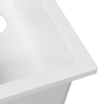 VidaXL Keukenwasbak wit 21 x 44 x 14 cm graniet VidaXL Keukenwasbak wit 21 x 44 x 14 cm graniet