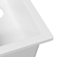 VidaXL Keukenwasbak wit 21 x 44 x 14 cm graniet - thumbnail