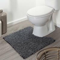 Toiletmat Sealskin Misto Chenille Katoen 60x55 cm Zwart - thumbnail