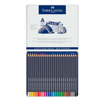 24 Kleurpotloden Faber-Castell Goldfaber in bliketui