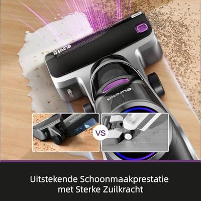 Draadloze stofzuiger - EUREKA - Nieuw 630 - 150 W - 21.600 Pa - 38 min. accuduur - Zwart