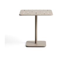 Kave Home Brai tuintafel 70x70 cm gegalvaniseerd Taupe - thumbnail