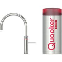 Quooker Fusion round met COMBI boiler 3-in-1 kokend water kraan RVS - thumbnail