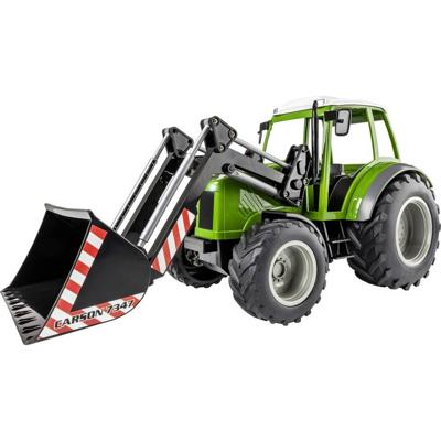 Carson Modellsport 907347 RC Traktor mit Frontlader 1:16 RC functiemodel Elektro Landbouwvoertuig Incl. accu, oplader en batterijen voor de zender Carson Modellsport 907347 RC Traktor mit Frontlader 1:16 RC functiemodel Elektro Landbouwvoertuig Incl. accu, oplader en batterijen voor de zender