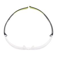 3M SecureFit 400 SF401AF Veiligheidsbril Zwart, Groen - thumbnail