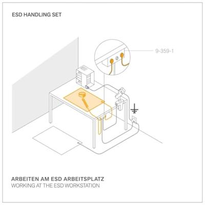 Bernstein Tools for Electronics ESD-handlingset Zwart - thumbnail