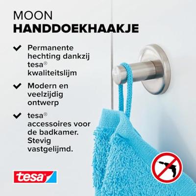 tesa MOON Plakhaken (l x b x h) 36 x 36 x 36 mm Zilver Inhoud: 1 stuk(s)