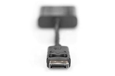 Digitus AK-340410-001-S DisplayPort / VGA Adapter [1x DisplayPort stekker - 1x VGA-bus] Zwart 15.00 cm