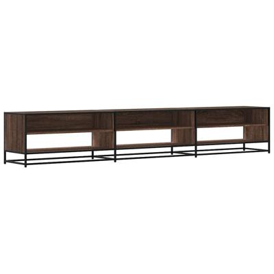 Tv-meubel 270x40x46 cm bewerkt hout bruin eikenkleurig - thumbnail