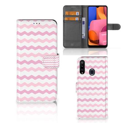 Samsung Galaxy A20s | Telefoon Hoesje | Waves Roze Samsung Galaxy A20s | Telefoon Hoesje | Waves Roze