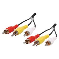 Composite audio/videokabel 1,5 meter - thumbnail