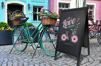 Securit stoepbord Sandwich ft 70 x 125 cm, zwart - thumbnail