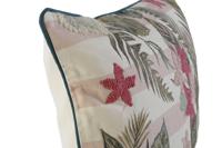 Kussenhoes DKD Home Decor 60 x 1 x 40 cm Roze Groen Tropisch - thumbnail
