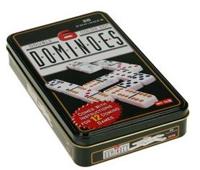 Domino dubbel 6 in blik - 28 stenen - thumbnail