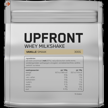 Upfront Whey Milkshake Vanille 300g bij Jumbo