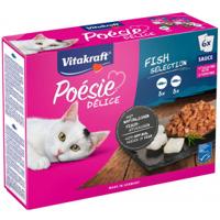 Vitakraft Poésie Délice met vis natvoer kat multipack (6 x 85 g) 7 verpakkingen (42 x 85 g) - thumbnail
