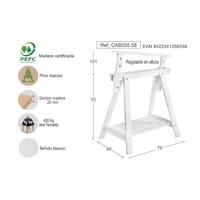 Ezel Astigarraga Archi Tec Pijnboom 101 x 45 x 70 cm - thumbnail