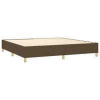 Bedframe zonder matras 120x190 cm stof donkerbruin - thumbnail