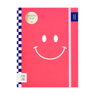 Pepa Lani Bullet Journal PRO Flower Smiley Roze