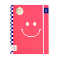 Pepa Lani Bullet Journal PRO Flower Smiley Roze - thumbnail