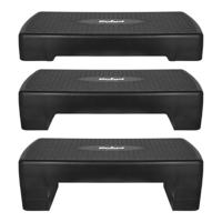REBEL ACTIVE Fitness Step 3 Niveaus Zwart - thumbnail