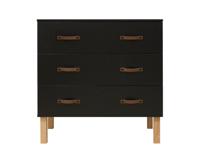 Bopita Commode 'Floris' kleur mat zwart / naturel - thumbnail
