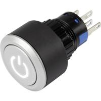 TRU COMPONENTS 1303032 LAS1-AWY-11T/W/12V/P Druktoets 250 V/AC 3 A 1x uit/(aan) Moment Wit IP65 1 stuk(s) - thumbnail