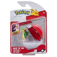 Pokemon Figure - Snivy + Poke Ball (Clip 'n' Go) - thumbnail
