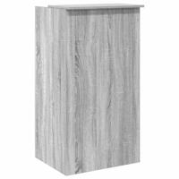 Receptiebalie 55x50x103,5 cm bewerkt hout grijs sonoma eiken - thumbnail