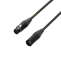 AH Cables K5MMF0500 XLR Verbindingskabel [1x XLR-bus - 1x XLR-stekker] 5.00 m Zwart - thumbnail