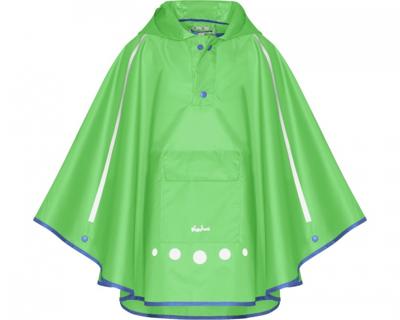 Playshoes regenponcho met tas Groen-L