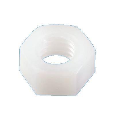 moer wit M10 D555/934 polyamide 6.6 (nylon) | 500 Stuk stuks