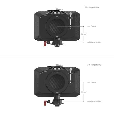 SmallRig 3411 15mm Rod Support for 2660 Matte Box