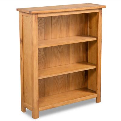VidaXL Boekenkast met 3 schappen 70x22,5x82 cm massief eikenhout