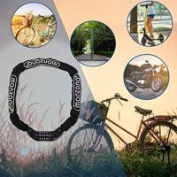 Fietsslot 90cm met cijfercode en sterke ketting - thumbnail