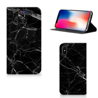 Apple iPhone X | Xs | Standcase | Marmer Zwart - Origineel Cadeau Vader - thumbnail