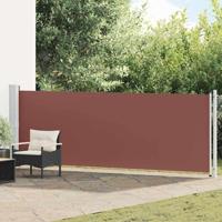 VidaXL Tuinscherm uittrekbaar 140x600 cm bruin - thumbnail