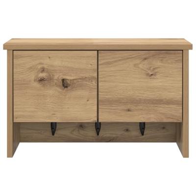 Wandgemonteerde kapstok artisanaal eikenkleurig 50 x 20 x 30 cm Wandgemonteerde kapstok artisanaal eikenkleurig 50 x 20 x 30 cm