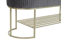 Kruk DKD Home Decor Grijs Gouden Metaal 120 x 40 x 45 cm - thumbnail